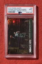 2016-17 Panini Hoops Giannis Antetokounmpo /25 Courtside Artist Proof PSA 9 #20