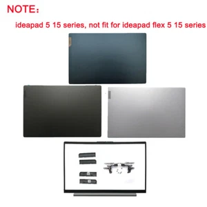 LCD Back Cover/FrontBezel/Hinges For Lenovo ideapad 5 15IIL05 15ARE05 15ITL05 - Picture 1 of 28