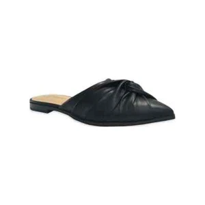 Time and Tru Women's SIZE 6 Slip on Dress Twist Mule COLOR BLACK - Picture 1 of 8