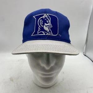 Vtg Duke Blue Devils Sports Specialties Two Tone Logo Snapback Hat Blue OSFA - Picture 1 of 9