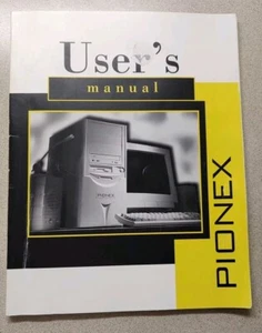 Pionex Technologies PIONEX User's Manual Book Computer PC Guide - Picture 1 of 2
