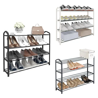 WOLTU 4 Ebene Schuhregal Schuhablage Schuhständer Schuhsrank ür 16 Paare Schuhe - Bild 1 von 4