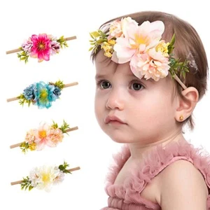 Wiwpar Flower Crown Headband Flower Headwear Hair Bands Elastic Adjustable He... - Picture 1 of 4