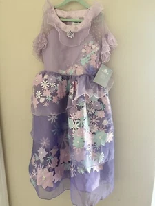 Girls Disney Parks WDW Encanto Isabella Costume Princess Dress Up SZ 7/8 NEW - Picture 1 of 5