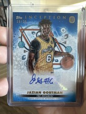 2023 TOPPS INCEPTION OVERTIME CARD Jazian Gortman 18/25 RC AUTO BLUE
