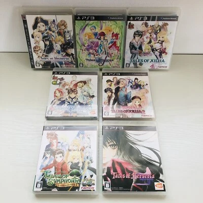 PS3 Tales of Symphonia Vesperia XILLIA 1 2 Berseria Graces Zestiria 7Games Japan - Image 1 of 4