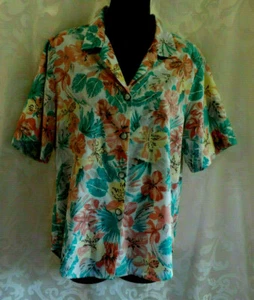 Vintage Nikki 1980's Blouse Size 12 Floral Collar Button Front Short Sleeves EVC - Picture 1 of 10