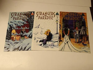 STRANGERS in PARADISE Vol. 2 lot of 3 issues #1-3 Abstract Comics 1997 VF - Picture 1 of 1