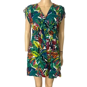 Lauren Ralph Lauren Swim Cover Up Dress Small Tropical Print Colorful Vacation - Picture 1 of 9