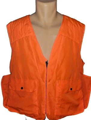 Cabela's Men's Hunting Vest Blaze Safety Orange Utility Size Large - Image 1 of 4