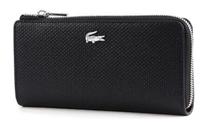 LACOSTE Chantaco Classics Slim Zip Wallet Geldbörse Noir schwarz Neu - Bild 1 von 4