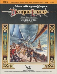 ¡DL6 DRAGONES DE HIELO EXCELENTE+! Módulo Dragonlance D&D Dungeons Dragons Aventura TSR - Imagen 1 de 3