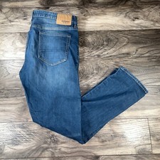 Superdry Denim Jeans Blue Tyler Slim 03 Fit Mens 38x32 5-Pocket Mid Rise