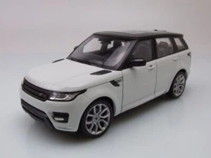 Land Rover Range Rover Sport 2015 Bianco Nero Modellino Auto 1:24 Welly - Foto 1 di 7