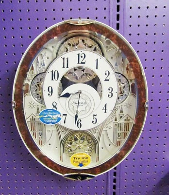 RHYTHM MUSICAL WALL CLOCK -"GALA III"- BY RHYTHM-30 MELODIES 4MH447WU23 - Image 1 of 4