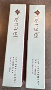 Hanalei Lip Treatment Peach Pink Full Size Duo 15g /0.53 oz NIB - Picture 1 of 1