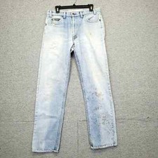 Vintage Levi's Thrashed Mud Light Wash Straight Leg Jeans 80s 90s