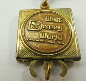 Vintage Walt Disney Productions Disney World Key Ring Engravable Estate Find - Picture 1 of 4