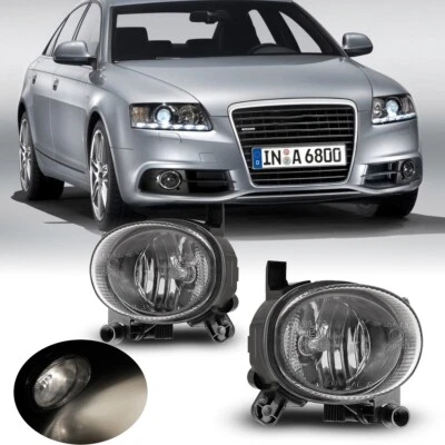 Clear Bumper for 2009-2011 Audi A6/ Volkswagen CC Driving Fog Lights Lamps Pair - Image 1 of 4