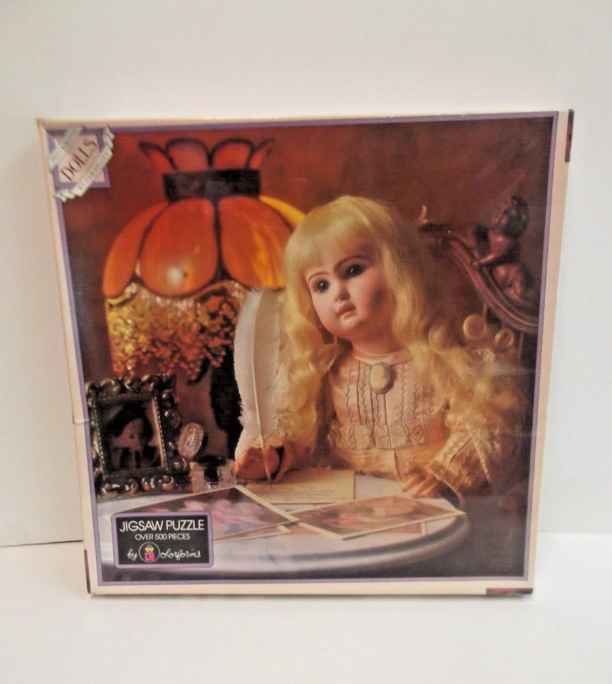 500 PC Jigsaw Puzzle Dolls Thinking of You Tom Kelley Vtg 1983 Colorforms 20x20