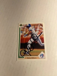 Toronto Blue Jays KENNY WILLIAMS Signed Card - Picture 1 of 1