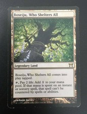 MTG - Boseiju, Who Shelters All (Champions of K.) - english - moderately play