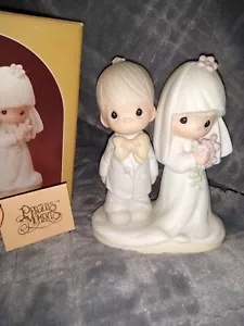 Figura Novia y Novio Precious Moments - Pieza Jonathan y David - Imagen 1 de 9