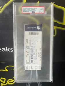 PSA 8 Fernando Tatis Jr MLB DEBUT Full Ticket 2019 San Diego Padres Box Office - Bild 1 von 2