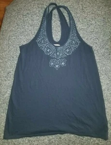 Mädchen blau American Eagle Outfitters Tank Top mit Perlenverzierungen Größe XS - Bild 1 von 4