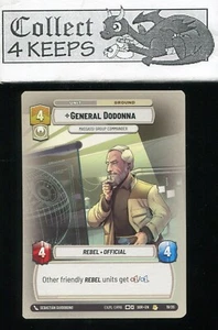 Star Wars Unlimited TCG Promoción Semanal General Dodonna Massassi Base 19/20 Raro - Imagen 1 de 2