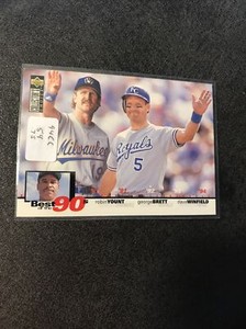1995 Collectors Choice #54 Best 90s Robin Yount George Brett HOF royals (o)