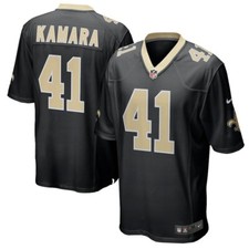 New Orleans Saints Alvin Kamara #41 Nike Men's Black Official NFL Game Jersey