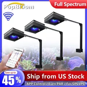 PopBloom RL90 WiFi Control LED Aquarium Light with Arm for 60in Reef Coral Tank - Picture 1 of 12