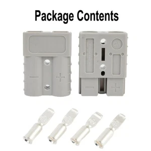 Carrello Elevatore Batteria Connettore 1 Paio 2 Punti 48x37mmx16mm Rame Argento - Foto 1 di 24