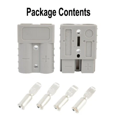 Carrello Elevatore Batteria Connettore 1 Paio 2 Punti 48x37mmx16mm Rame Argento - Immagine 1 di 4