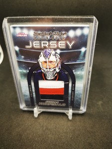 2022 President’s Choice Joonas Korpisalo #'d /10 In The Crease Number Patch