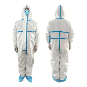 Disposable Coverall / Suit with hood & Cuffs Fully taped seams T4 paint spraying - Picture 1 of 8