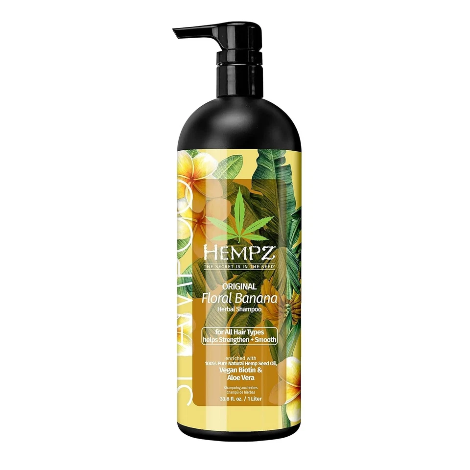 Hempz Biotin Hair Shampoo - Original Light Floral & Banana, 33.8 fl oz. - Image 1 of 2