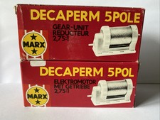 2 Marx Decaperm 12 Volt Motors With 2.75/1 Gear Units Unused Boxed RC Model Boat