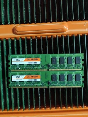 Ram Ddr2 800 MHz 4 GB Kit (2x2 GB) Per PC Desktop - Imagen 1 de 2