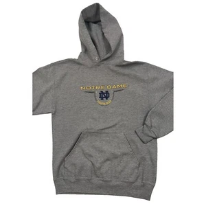Vintage 90s Notre Dame Fighting Irish Hoodie Sweatshirt Adult Medium Made in USA - Picture 1 of 5