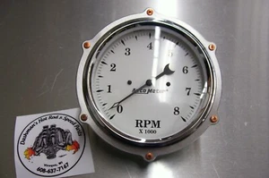 Aluminum Aviator Bomber Dash Speedometer 5" Gauge Panel Rivet Bezel Trim 6-bolt - Picture 1 of 8