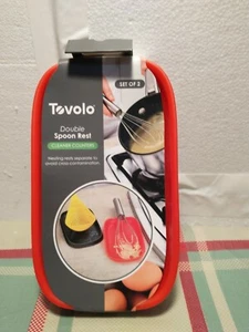 Tovolo Double Spoon Rest, Candy Apple - Picture 1 of 6