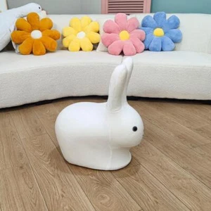 Cartoon Rabbit Stool Ottoman Footstool Kids Rolling Cute Chair Leisure Footstool - Picture 1 of 9