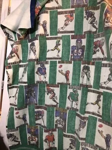 Vintage NFL Football Blanket Fits On A Full Size Bed - Picture 1 of 3
