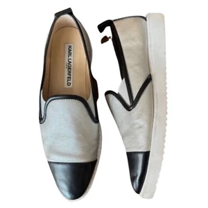 KARL LAGERFELD Cler comfort slip on sneakers flats shoes Sz 7M/37.5B - Picture 1 of 6