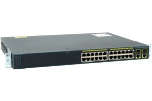 WS-C2960+24TC-L CISCO CATALYST 2960 24-PORT 100MB RJ-45 2-PORT 1GB SFP SWITCH - Picture 1 of 8