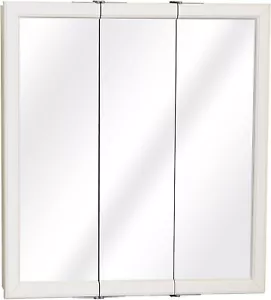 Zenith Zenna Home white tri view medicine cabinet - Picture 1 of 6