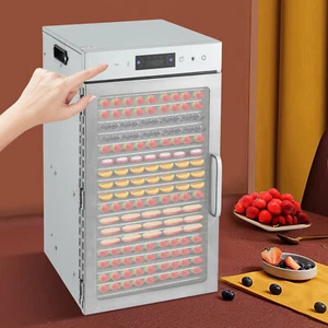 18 Gitter Lebensmittel Dörrapparat Edelstahl Arbeitsplatte Obst Trockner Maschine 800W - Bild 1 von 24