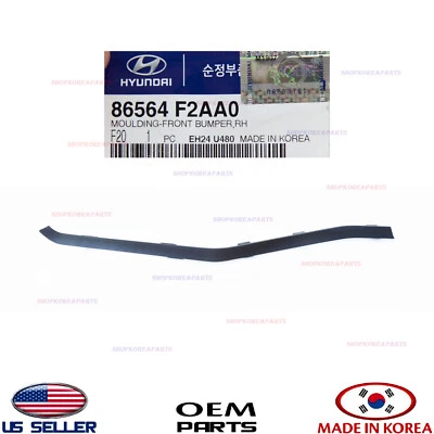 Parachoques delantero genuino moldeado inferior derecho lado del pasajero OEM Elantra sedán 19-20 Foto 1 de 4